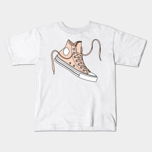 Cream high tops Kids T-Shirt